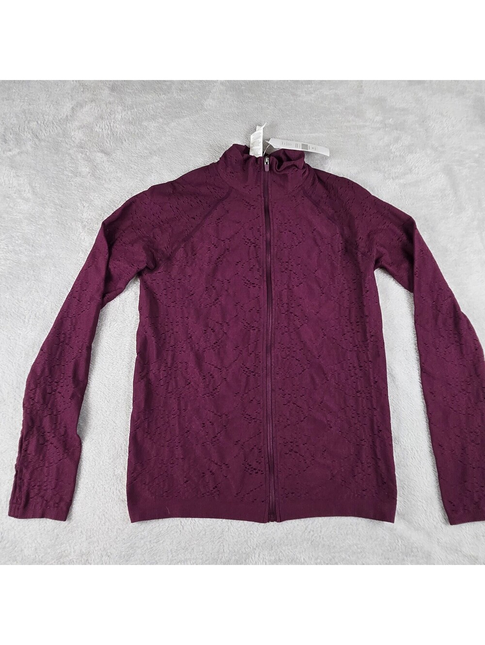 Fabletics Luciana LS Zip Up Women’s Large NWT Burgundy Slim Fit Jacket